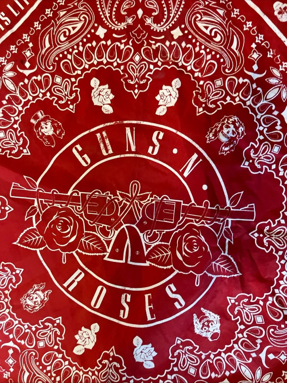 Guns N' Roses Red 'Not In This Lifetime' Bandana